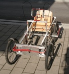 Front side of  home made bike car